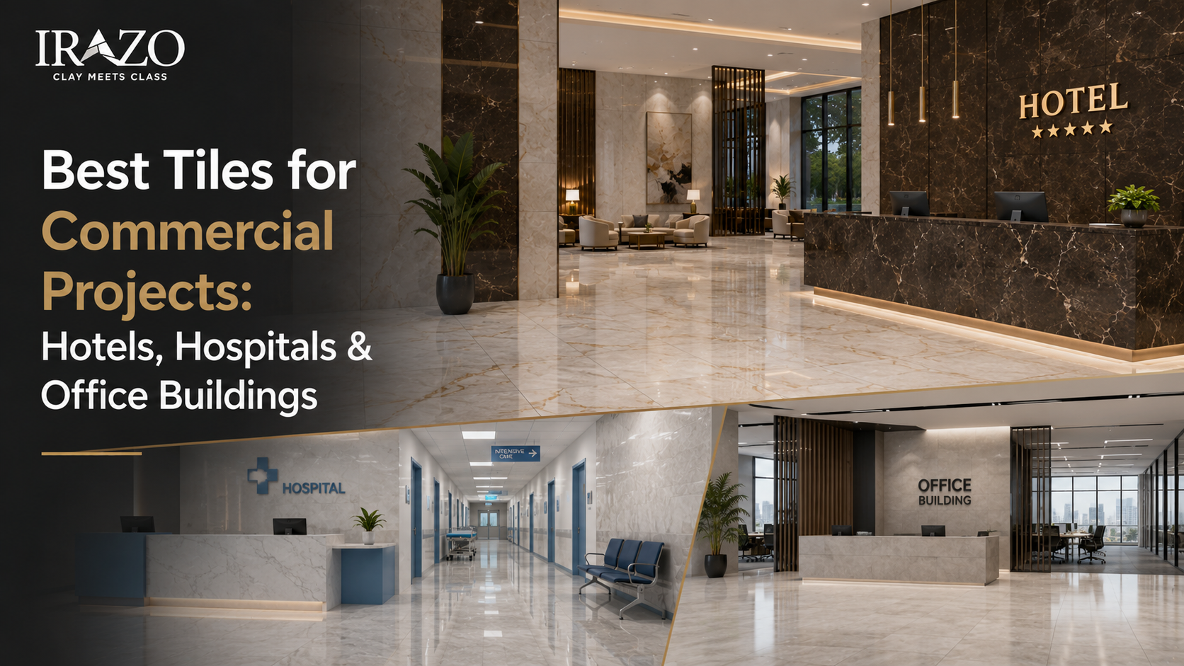 Best Tiles for Commercial Projects: Hotels, Hospitals & Office Buildings
