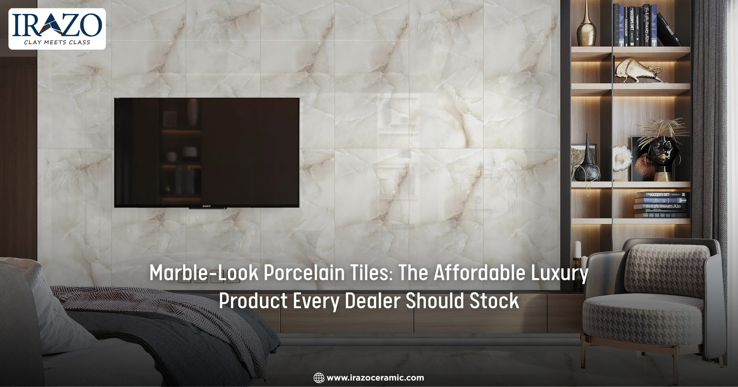 Marble-Look Porcelain Tiles